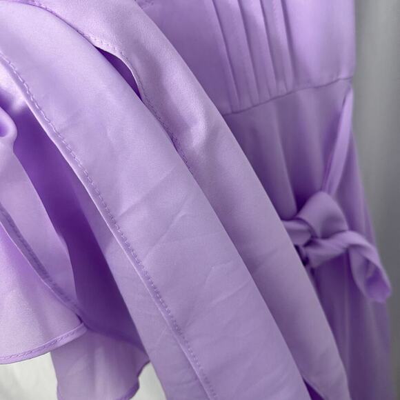 Nanette Lepore Dress Size 8 Orchid Bloom Sleeveless Midi Purple Minimalist - Picture 8 of 10